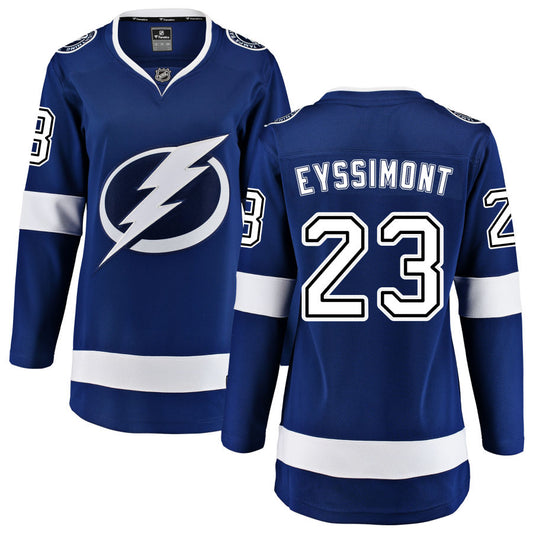 Mikey Eyssimont Tampa Bay Lightning Fanatics Branded Women's Home Breakaway Jersey - Blue