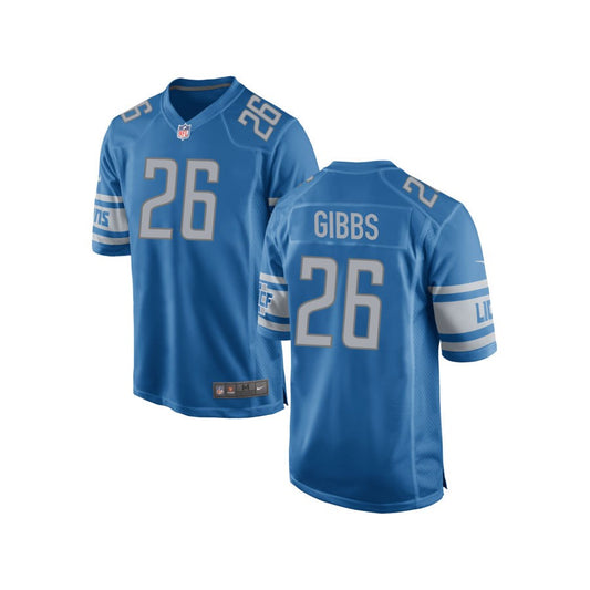 Jahmyr Gibbs Detroit Lions Nike Youth Team Color Game Jersey - Blue