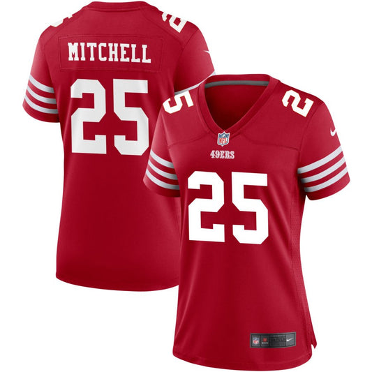 Elijah Mitchell San Francisco 49ers Nike Women's Game Jersey - Scarlet