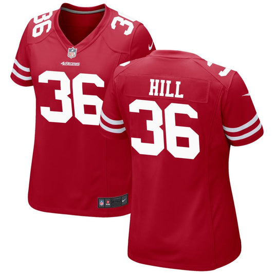 Brian Hill San Francisco 49ers Nike Women's Game Jersey - Scarlet