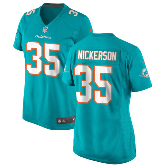 Parry Nickerson Miami Dolphins Nike Women's Game Jersey - Aqua