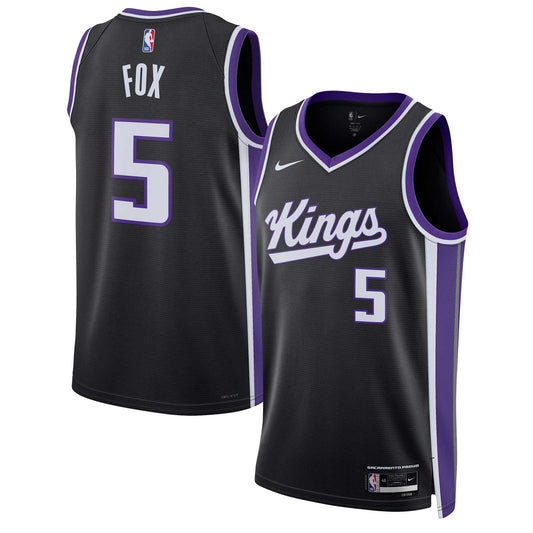 De'Aaron Fox Sacramento Kings Nike Unisex Swingman Jersey - Association Edition - Black