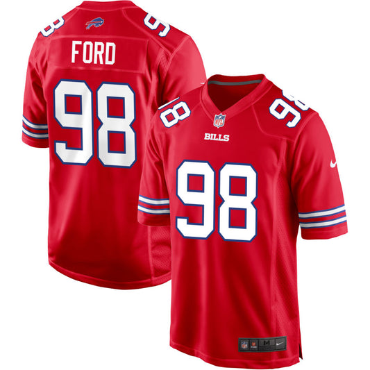 Poona Ford Buffalo Bills Nike Alternate Game Jersey - Red