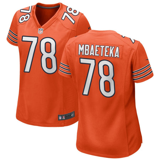 Roy Mbaeteka Chicago Bears Nike Women's Alternate Game Jersey - Orange