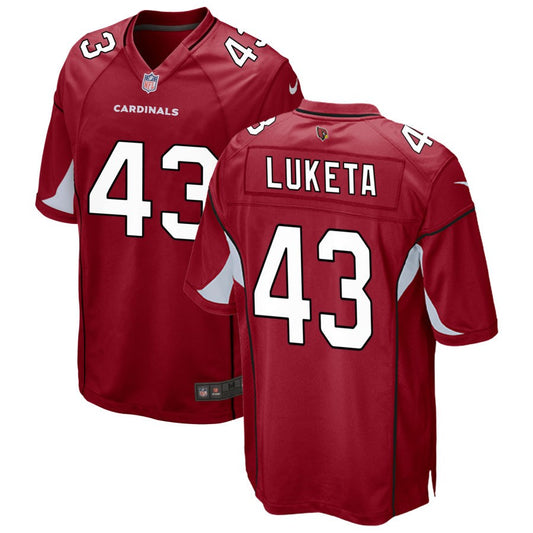 Jesse Luketa Arizona Cardinals Nike Game Jersey - Cardinal