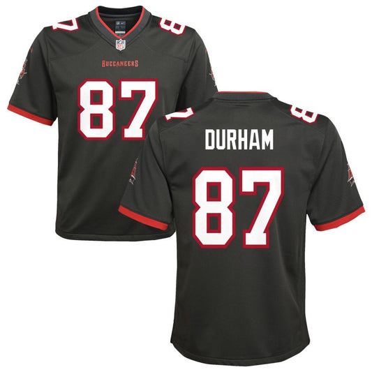 Payne Durham Tampa Bay Buccaneers Nike Youth Alternate Game Jersey - Pewter