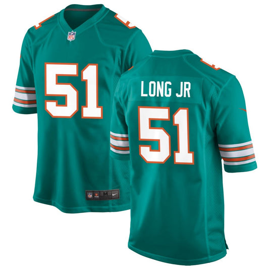 David Long Jr Miami Dolphins Nike Alternate Game Jersey - Aqua