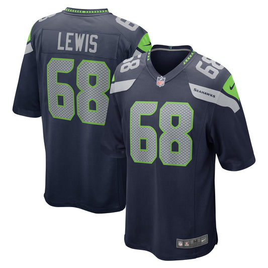 Damien Lewis Seattle Seahawks Nike Game Jersey - College Navy