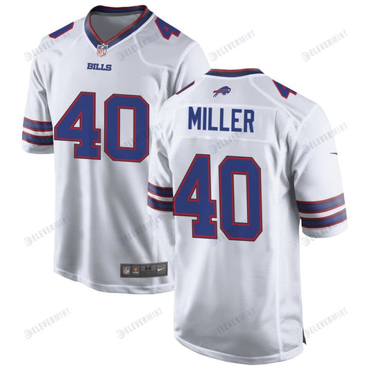 Buffalo Bills Von Miller 40 Game Jersey - White Jersey