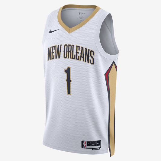 New Orleans Pelicans Association Edition 2022/23 Nike Dri-FIT NBA Swingman Jersey - White