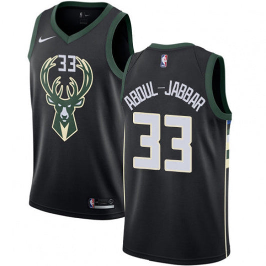 Men's Milwaukee Bucks Kareem Abdul-Jabbar Statement Edition Jersey - Black