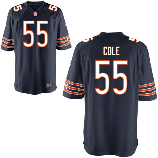 Dylan Cole Chicago Bears Nike Youth Game Jersey - Navy