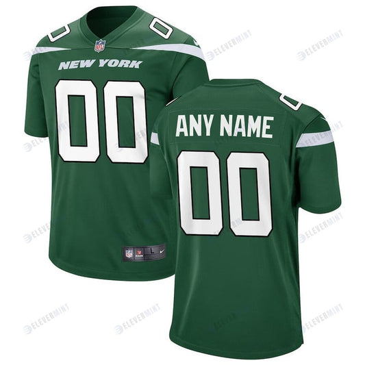 New York Jets Men Game Custom Jersey - Gotham Green