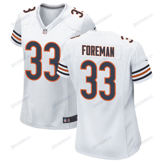 D£ªonta Foreman 33 Chicago Bears Women Game Jersey - White