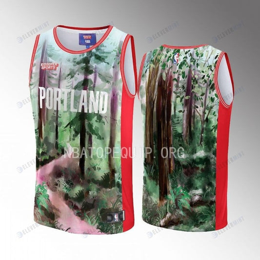 Portland Trail Blazers NBA & KidSuper Studios Unisex Hometown Jersey