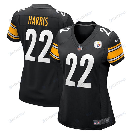 Najee Harris 22 Pittsburgh Steelers Women's Game Jersey - Black