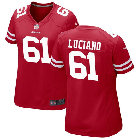 Corey Luciano San Francisco 49ers Nike Women's Game Jersey - Scarlet