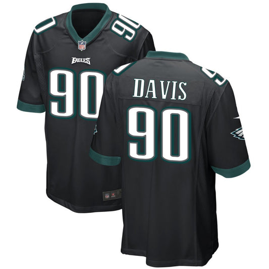 Jordan Davis Philadelphia Eagles Nike Alternate Game Jersey - Black