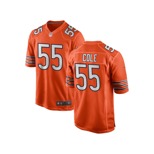 Dylan Cole Chicago Bears Nike Youth Alternate Game Jersey - Orange