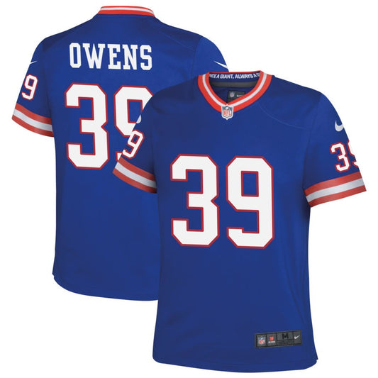 Gervarrius Owens New York Giants Nike Youth Classic Game Jersey - Royal