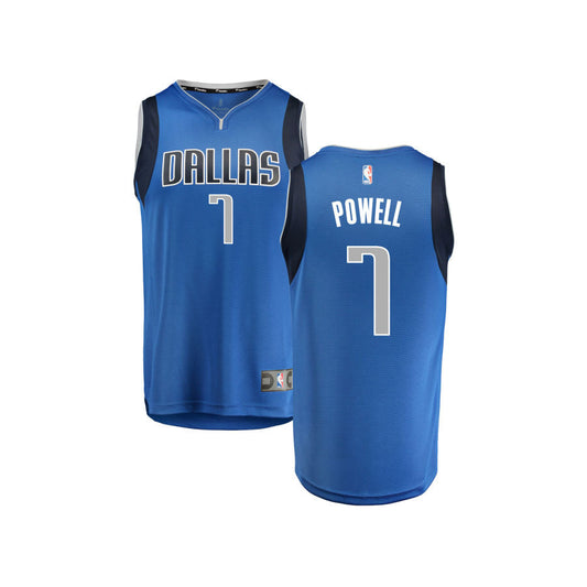 Dwight Powell Dallas Mavericks Fanatics Branded Youth Fast Break Replica Jersey Blue - Icon Edition