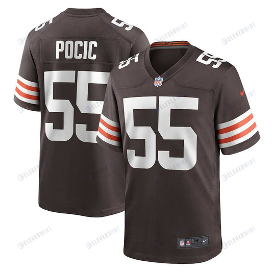 Ethan Pocic 55 Cleveland Browns Men's Game Jersey - Brown