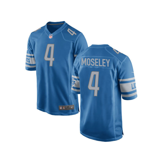 Emmanuel Moseley Detroit Lions Nike Youth Team Color Game Jersey - Blue