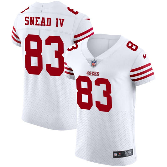 Willie Snead IV San Francisco 49ers Nike Vapor Elite Jersey - White