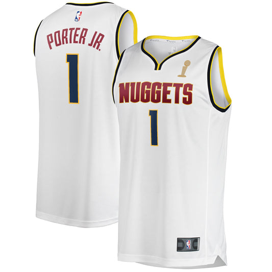 Michael Porter Jr. Denver Nuggets Fanatics Branded Youth White 2023 NBA Finals Champions Fast Break Player Jersey - Association Edition