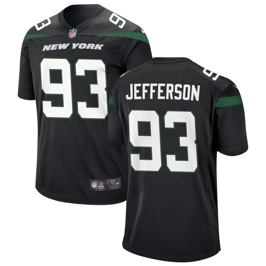 Quinton Jefferson New York Jets Nike Alternate Game Jersey - Stealth Black