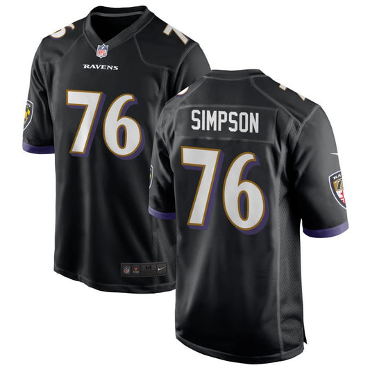 John Simpson Baltimore Ravens Nike Youth Game Jersey - Black