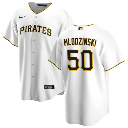 Carmen Mlodzinski Pittsburgh Pirates Nike Home Replica Jersey - White