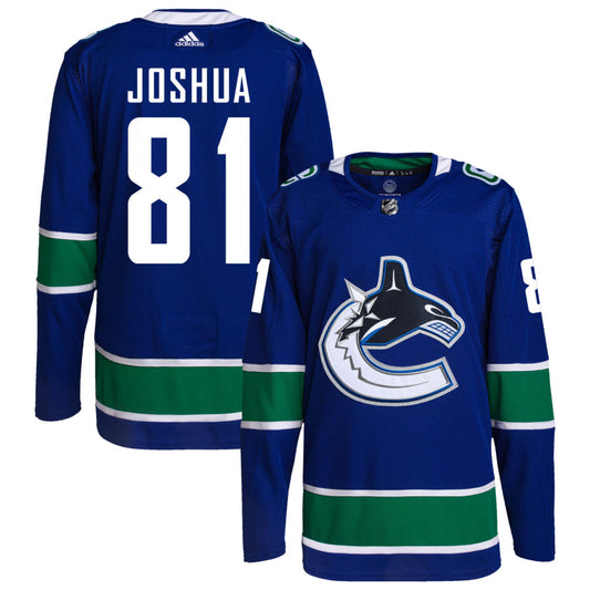 Dakota Joshua Vancouver Canucks adidas Home Primegreen Authentic Pro Jersey - Royal