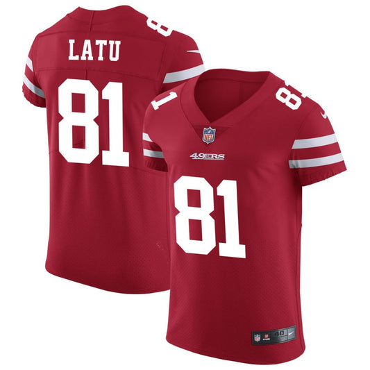 Cameron Latu San Francisco 49ers Nike Vapor Untouchable Elite Jersey - Scarlet