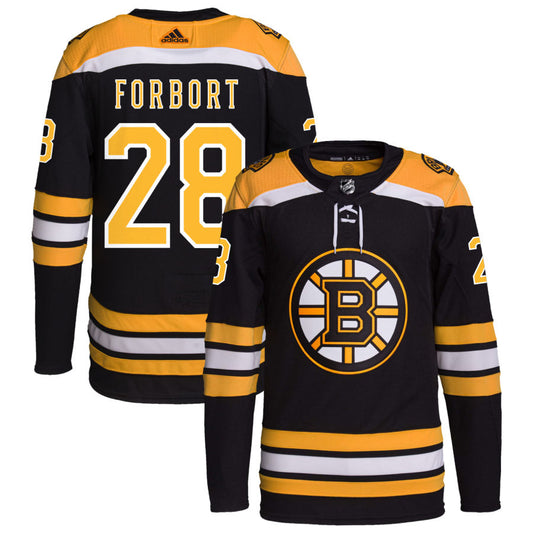 Derek Forbort Boston Bruins adidas Home Primegreen Authentic Pro Jersey - Black