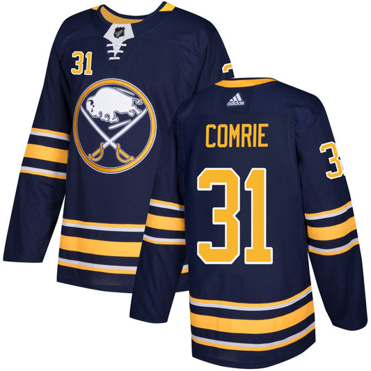 Eric Comrie Buffalo Sabres adidas Authentic Jersey - Navy