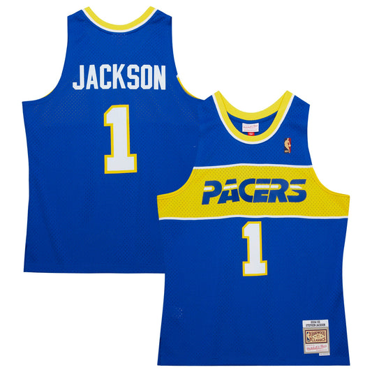 Stephen Jackson Indiana Pacers Mitchell & Ness Hardwood Classics Swingman Jersey - Royal