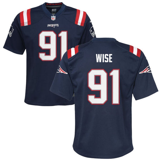 Deatrich Wise New England Patriots Nike Youth Game Jersey - Navy