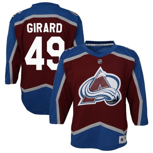 Samuel Girard Colorado Avalanche Youth Home Replica Jersey - Burgundy