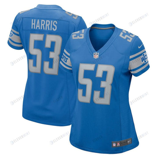 Charles Harris 53 Detroit Lions Women Game Jersey - Blue