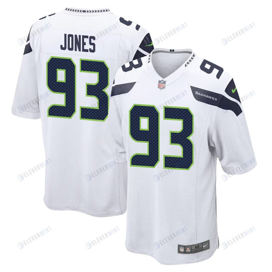 Dre¡¯mont Jones 93 Seattle Seahawks Game Men Jersey - White