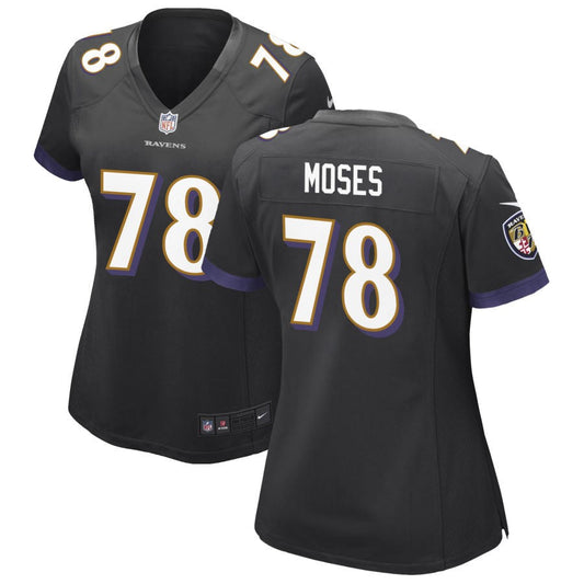 Morgan Moses Baltimore Ravens Nike Women's Alternate Game Jersey - Black