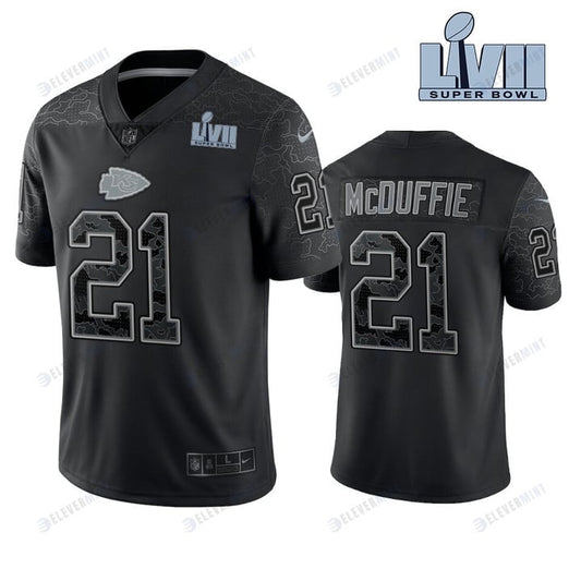 Trent McDuffie 21 Kansas City Chiefs Super Bowl LVII Reflective Limited Jersey