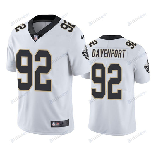 New Orleans Saints Marcus Davenport 92 White Vapor Limited Jersey