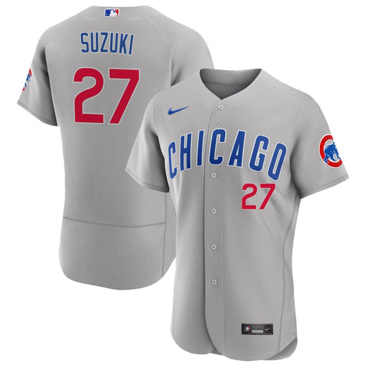 Seiya Suzuki Chicago Cubs Nike Road Authentic Jersey - Gray