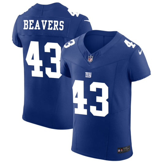 Darrian Beavers New York Giants Nike Vapor F.U.S.E. Elite Jersey - Royal