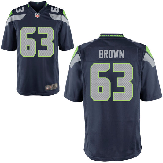 Evan Brown Seattle Seahawks Nike Youth Game Jersey - College Navy