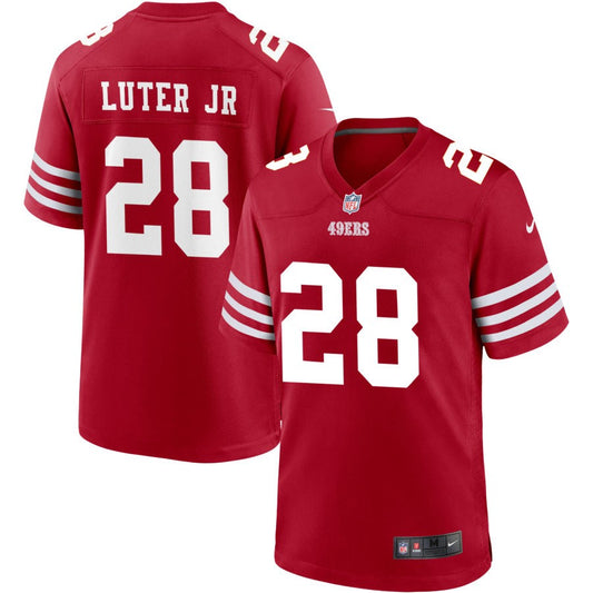 Darrell Luter Jr San Francisco 49ers Nike Youth Game Jersey - Scarlet