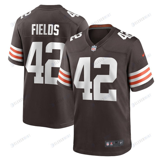 Tony Fields II 42 Cleveland Browns Men's Team Game Jersey - Brown