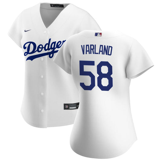 Gus Varland Los Angeles Dodgers Nike Women's Home Replica Jersey - White